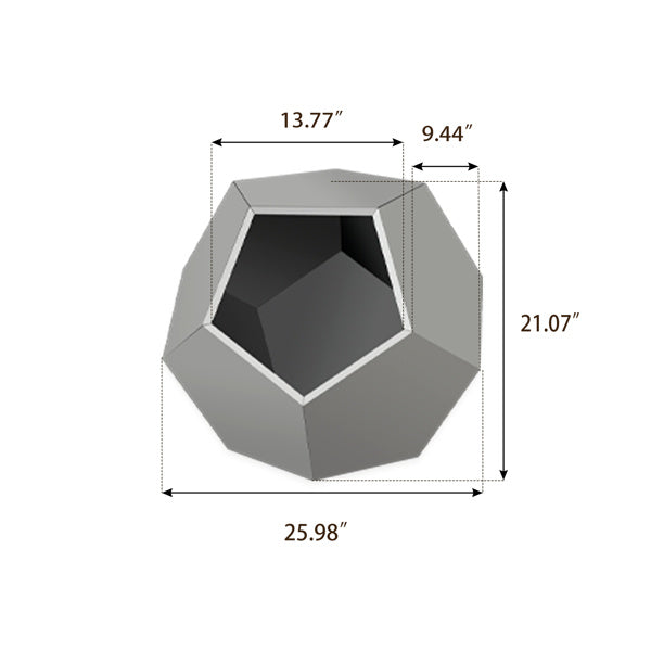 25.98 Inch Modern Pet Furniture, Including Cat Rack Side Table, Sofa Side Table, Flower Pot MDF Multifunctional Furniture, Cement Gray, Prohibited Platform Temu